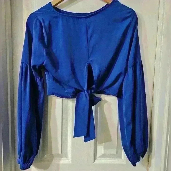 NWT BY THE WAY Yasmin Tie Back Crop Top - Picture 6 of 6